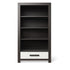 Bookcase Oil Grey with Solid White