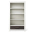 Bookcase Solid White with Oil Grey
