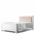 Full Bed Tufted Headboard Solid White