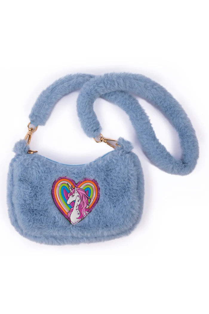 Great Pretenders Rainbow Cuddle Crossbody Purse, Periwinkle