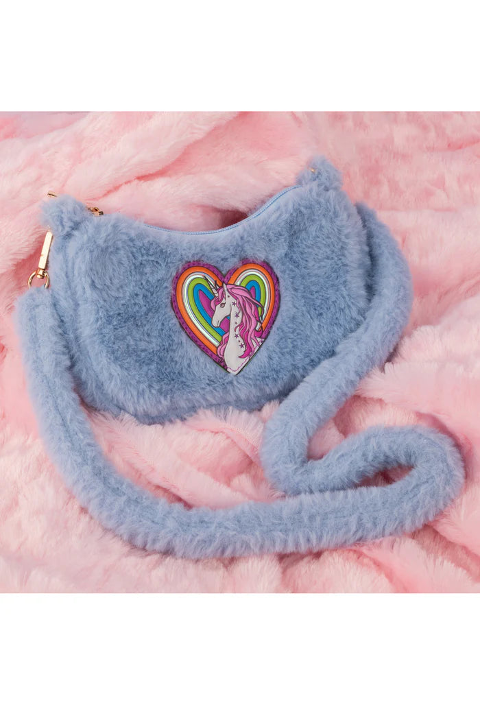 Great Pretenders Rainbow Cuddle Crossbody Purse, Periwinkle