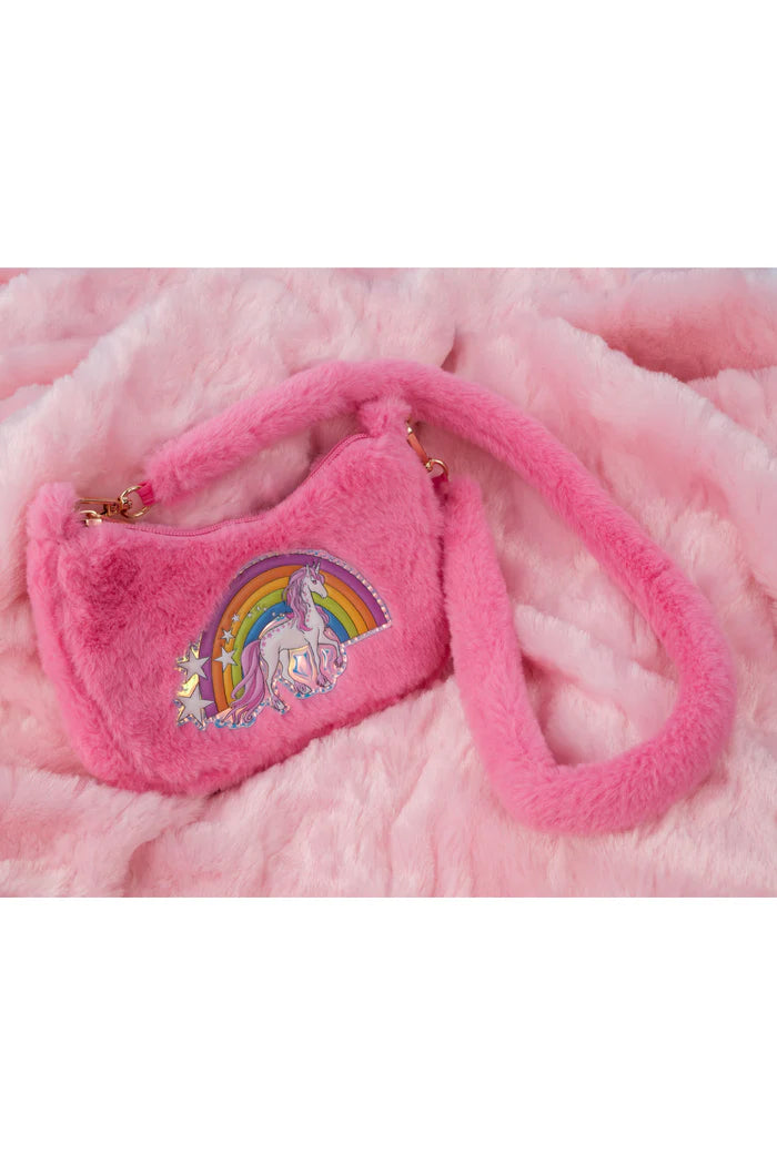 Great Pretenders Rainbow Cuddle Crossbody Purse, Pink