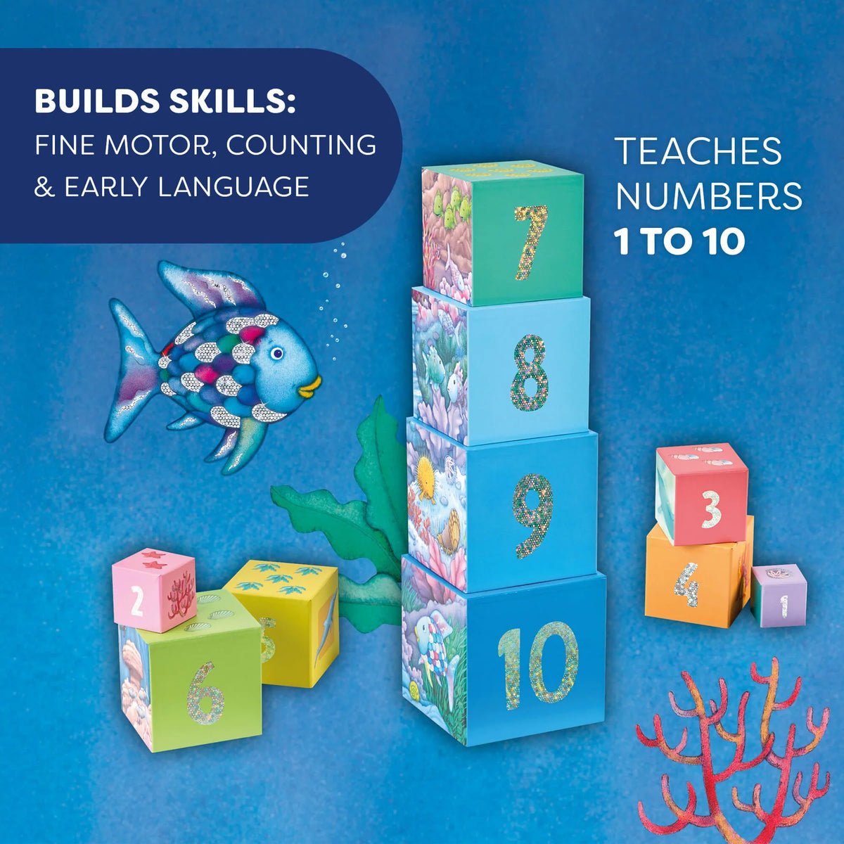 Haba Rainbow Fish Stacking & Nesting Cubes