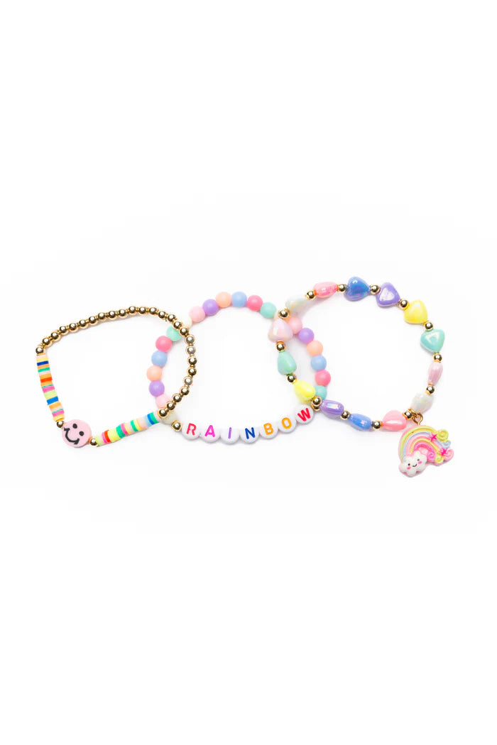 Great Pretenders Rainbow Smiles Bracelet 3PC Set