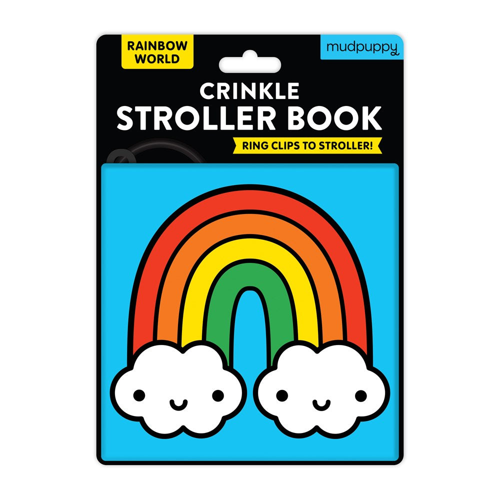 Chronicle Mudpuppy Rainbow World Crinkle Fabric Stroller Book