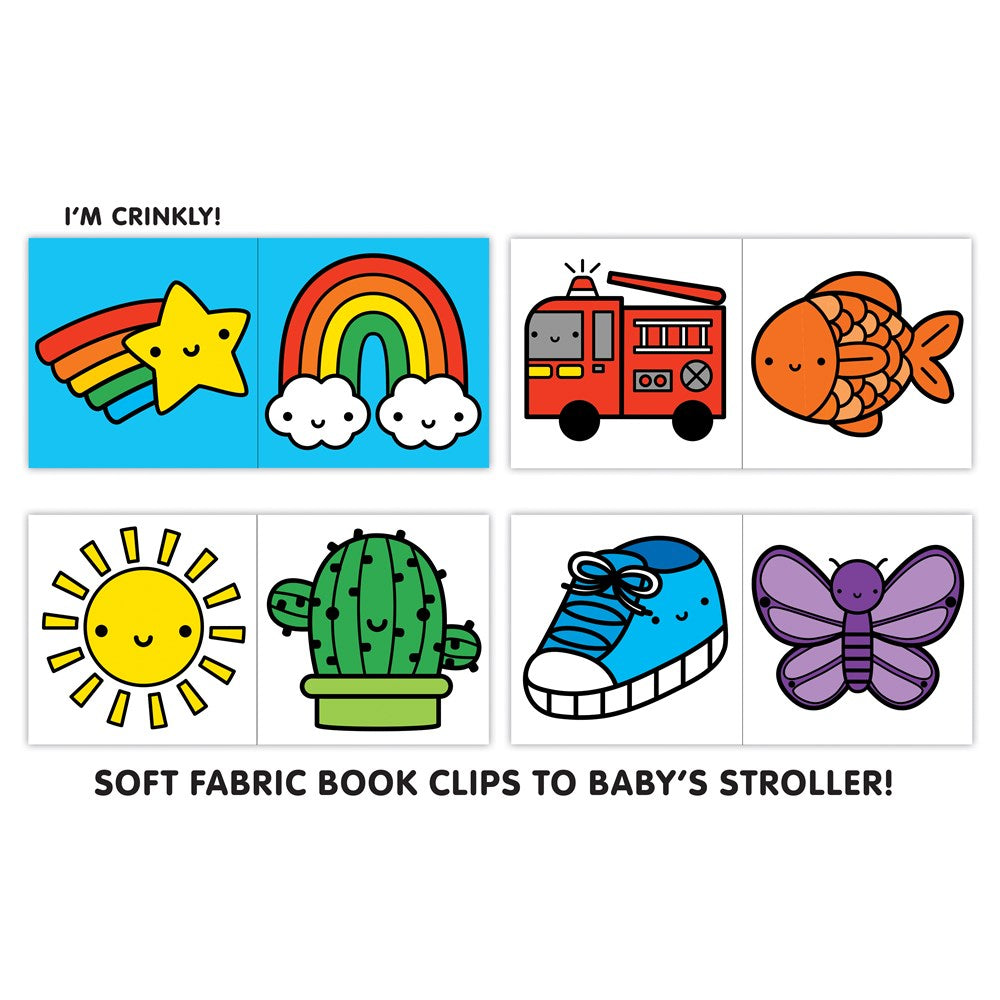 Chronicle Mudpuppy Rainbow World Crinkle Fabric Stroller Book