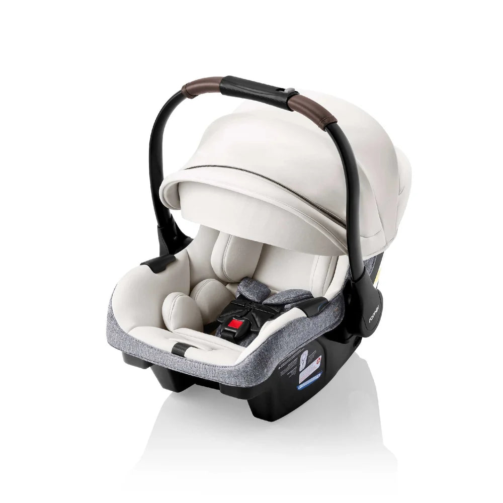 Romer Juni Infant Car Seat with Versa Base, SecureLoc Technology, Luxury Cover, Pearl