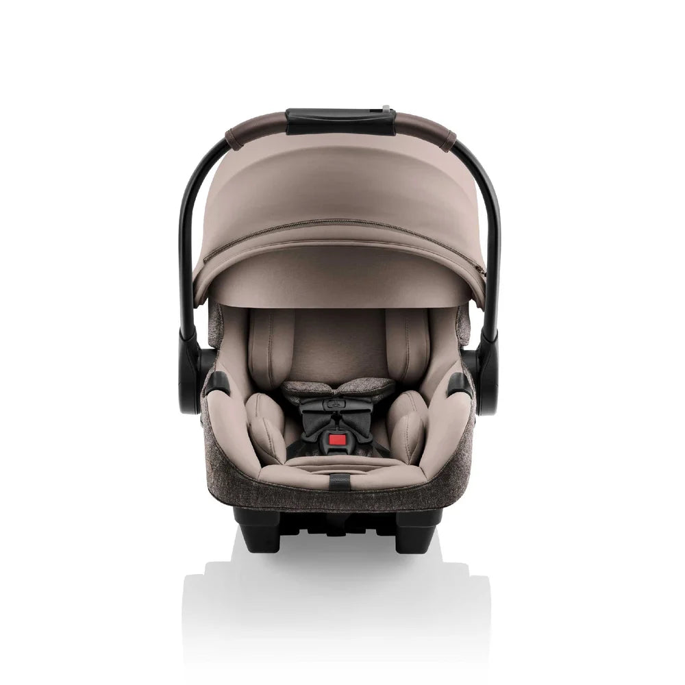 Romer Juni Infant Car Seat with Versa Base, SecureLoc Technology, Luxury Cover, Truffle