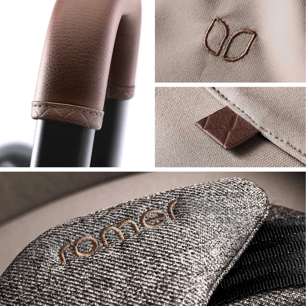 Romer Juni Infant Car Seat with Versa Base, SecureLoc Technology, Luxury Cover, Truffle
