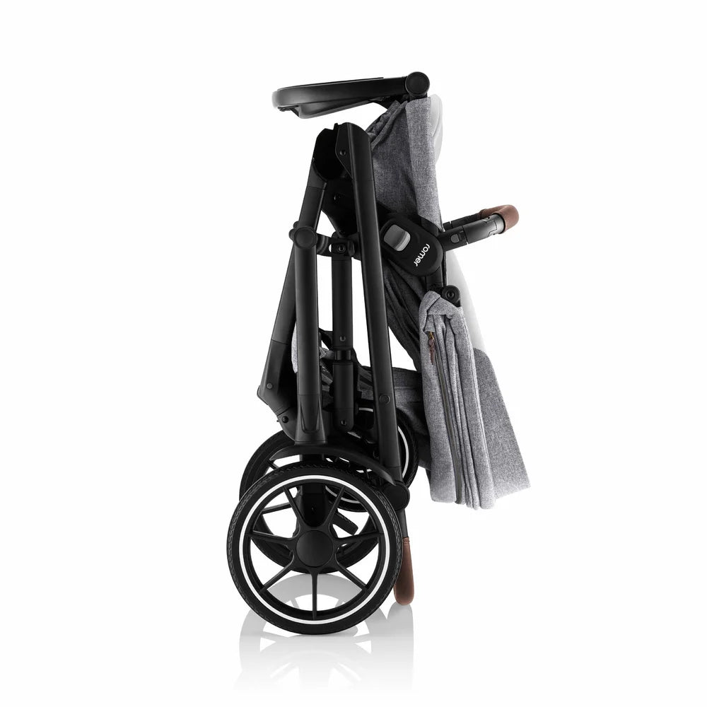 Romer Juni & Tura Travel System, Infant Car Seat & Stroller Set With Versa Base — Pearl