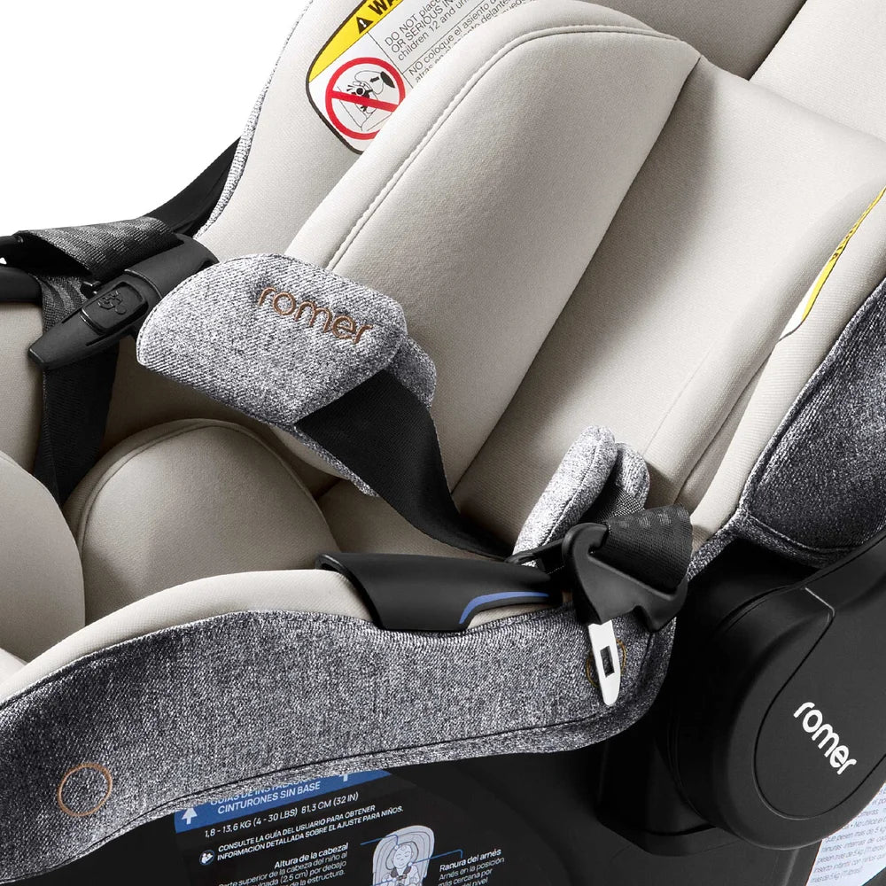 Romer Juni & Tura Travel System, Infant Car Seat & Stroller Set With Versa Base — Pearl