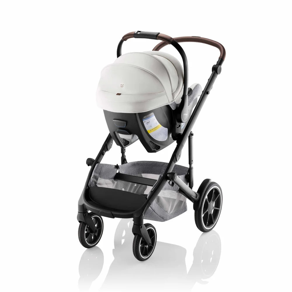 Romer Juni & Tura Travel System, Infant Car Seat & Stroller Set With Versa Base — Pearl