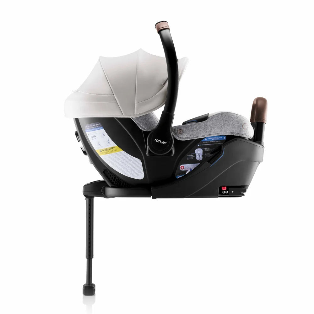 Romer Juni & Tura Travel System, Infant Car Seat & Stroller Set With Versa Base — Pearl