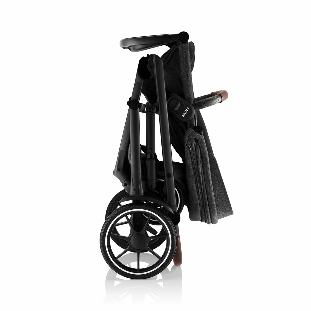 Romer Juni & Tura Travel System, Infant Car Seat & Stroller Set With Versa Base — Peppercorn
