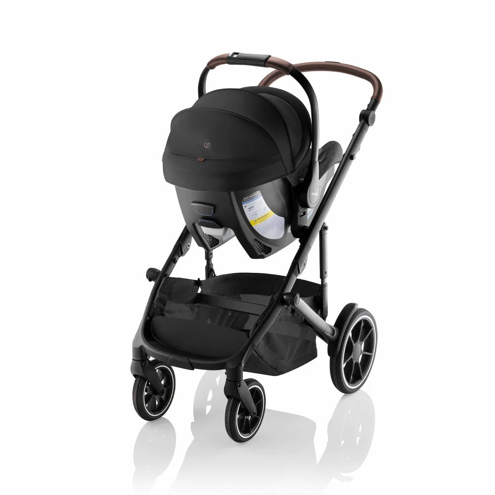 Romer Juni & Tura Travel System, Infant Car Seat & Stroller Set With Versa Base — Peppercorn
