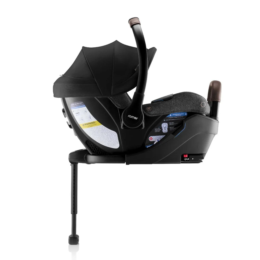 Romer Juni & Tura Travel System, Infant Car Seat & Stroller Set With Versa Base — Peppercorn