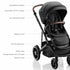 Romer Juni & Tura Travel System, Infant Car Seat & Stroller Set With Versa Base — Peppercorn