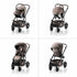 Romer Juni & Tura Travel System, Infant Car Seat & Stroller Set With Versa Base — Truffle