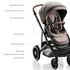 Romer Juni & Tura Travel System, Infant Car Seat & Stroller Set With Versa Base — Truffle