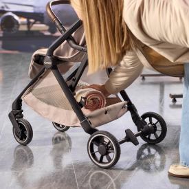Romer Lani Ultra-Compact Travel Stroller, Lightweight Design With Seawool Fabric, Truffle