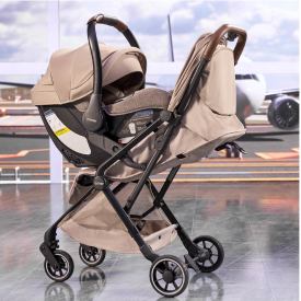 Romer Lani Ultra-Compact Travel Stroller, Lightweight Design With Seawool Fabric, Truffle