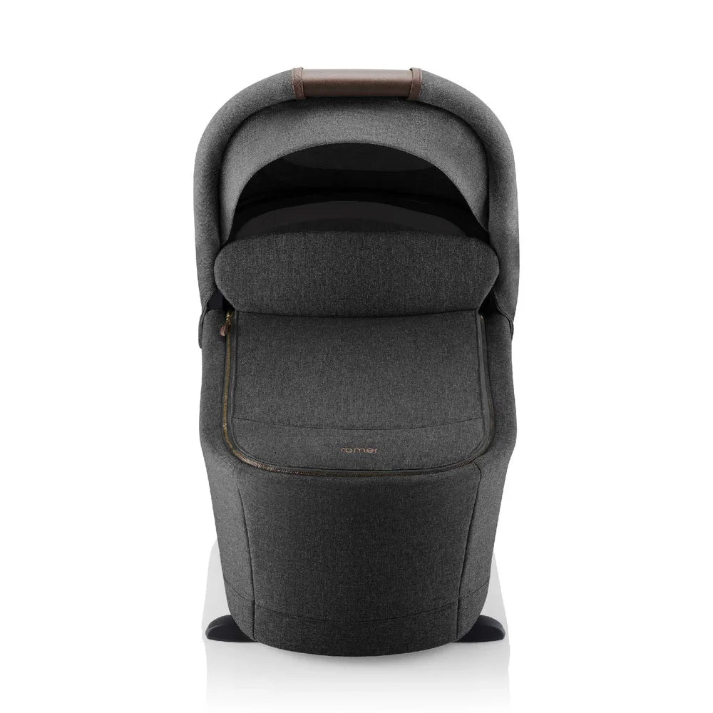 Romer Sera Bassinet for Tura Stroller, Portable Baby Bassinet, Peppercorn