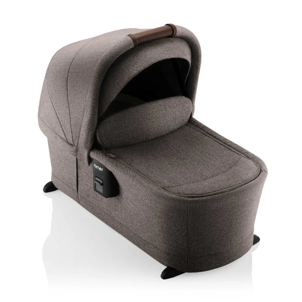 Romer Sera Bassinet for Tura Stroller, Portable Baby Bassinet, Truffle