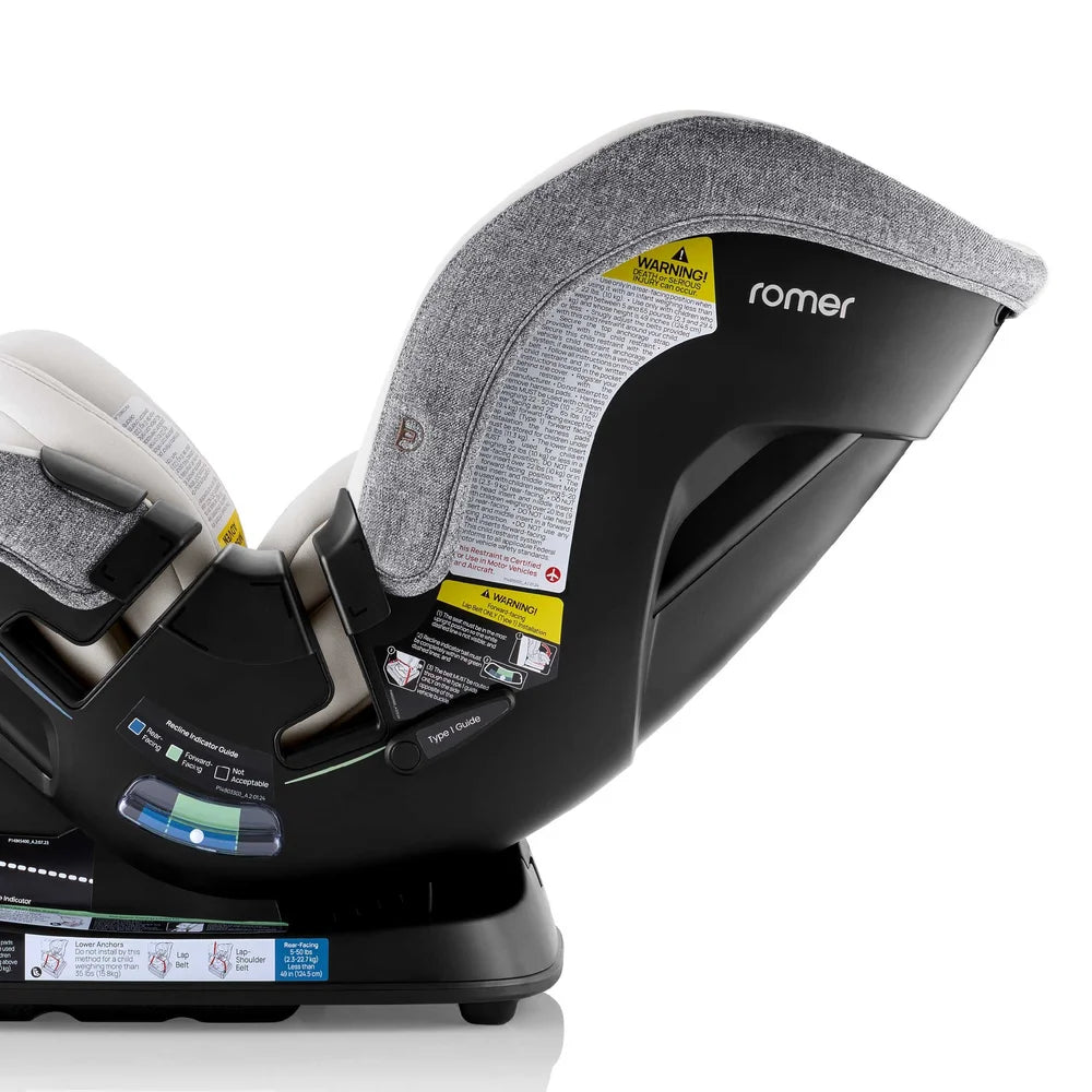 Romer Veni Convertible Car Seat, Two-Stage Car Seat with Slim 17” Design and SecureLoc, Pearl