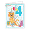 Rosanne Beck Card - Handpainted Fourth Birthday Tiger