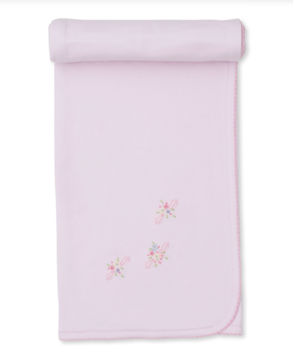 SCE Blooming Sprays Blanket with Hand Emb, Pink