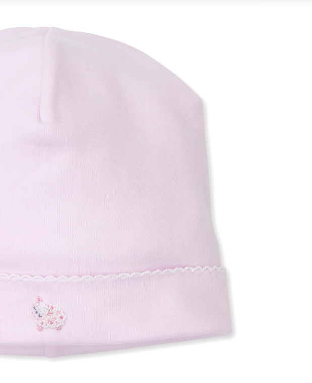 SCE Fleecy Sheep Hat with Hand Emb, Pink