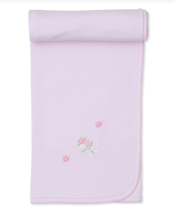 SCE Flower Bouquet Blanket with Hand Embr