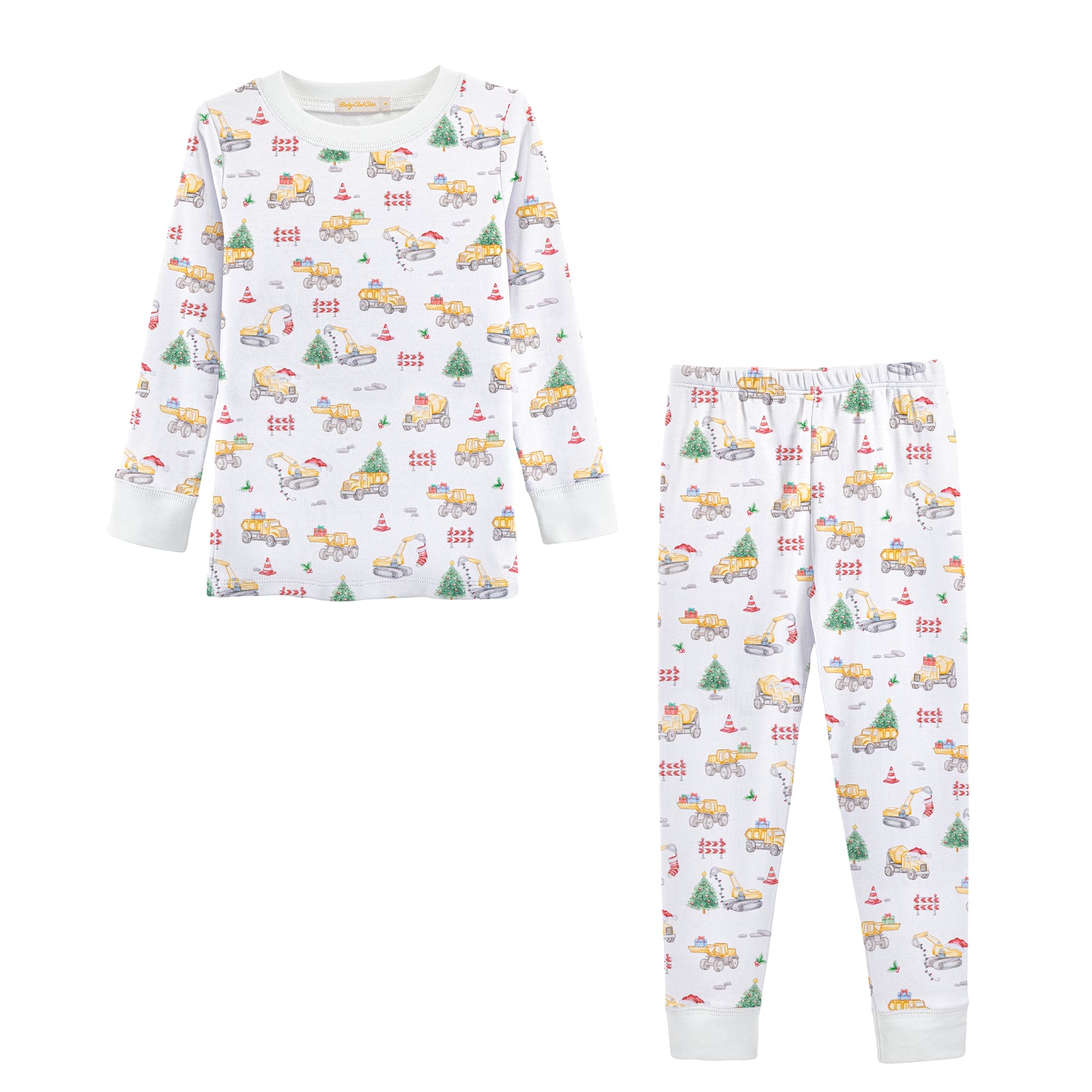 Baby Club Chic Jingle Trucks Printed Pima Kid Set