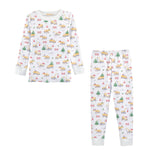 Baby Club Chic Jingle Trucks Printed Pima Kid Set