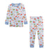 Baby Club Chic Tiny Santa's Treats - Light Blue Printed Pima Kid Set