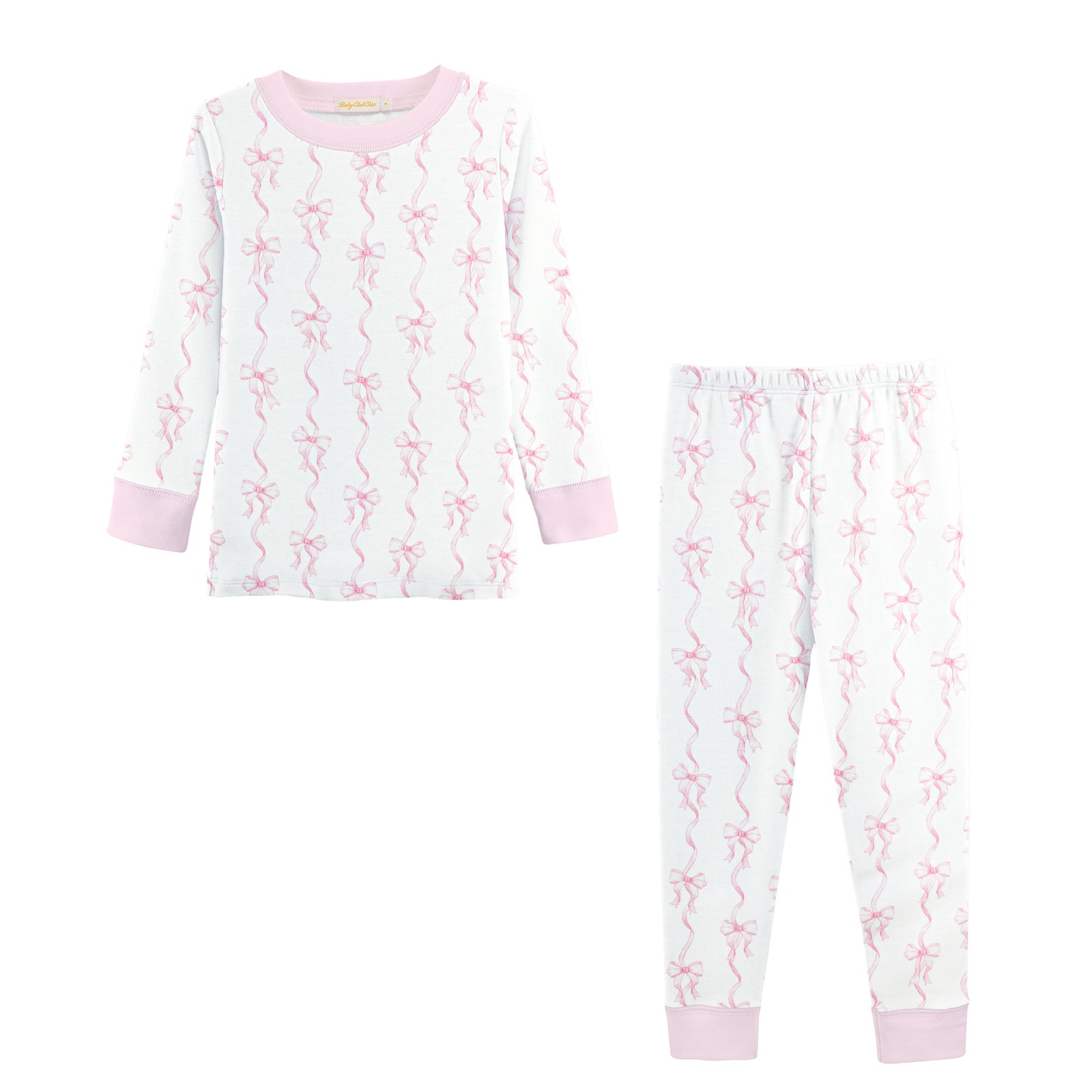 Baby Club Chic Coquette Bows Printed Pima Kid Set
