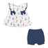 Baby Club Chic Harbor Days Blouse with Bows and Short Set