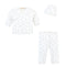 Blue Little Stars Printed Take Me Home w/Hat Set