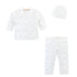 Baby Club Chic Whispers of Stars Gray Take Me Home with Hat Set