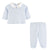 English Knot Rocking Horse Top and Pant Set, Blue