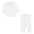 English Knot Roses Top and Pant Set, White
