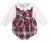 Gingerbread Plaid Bow Bubble, Red