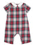 Gingerbread Plaid Boy Longall, Red