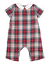 Gingerbread Plaid Boy Longall, Red