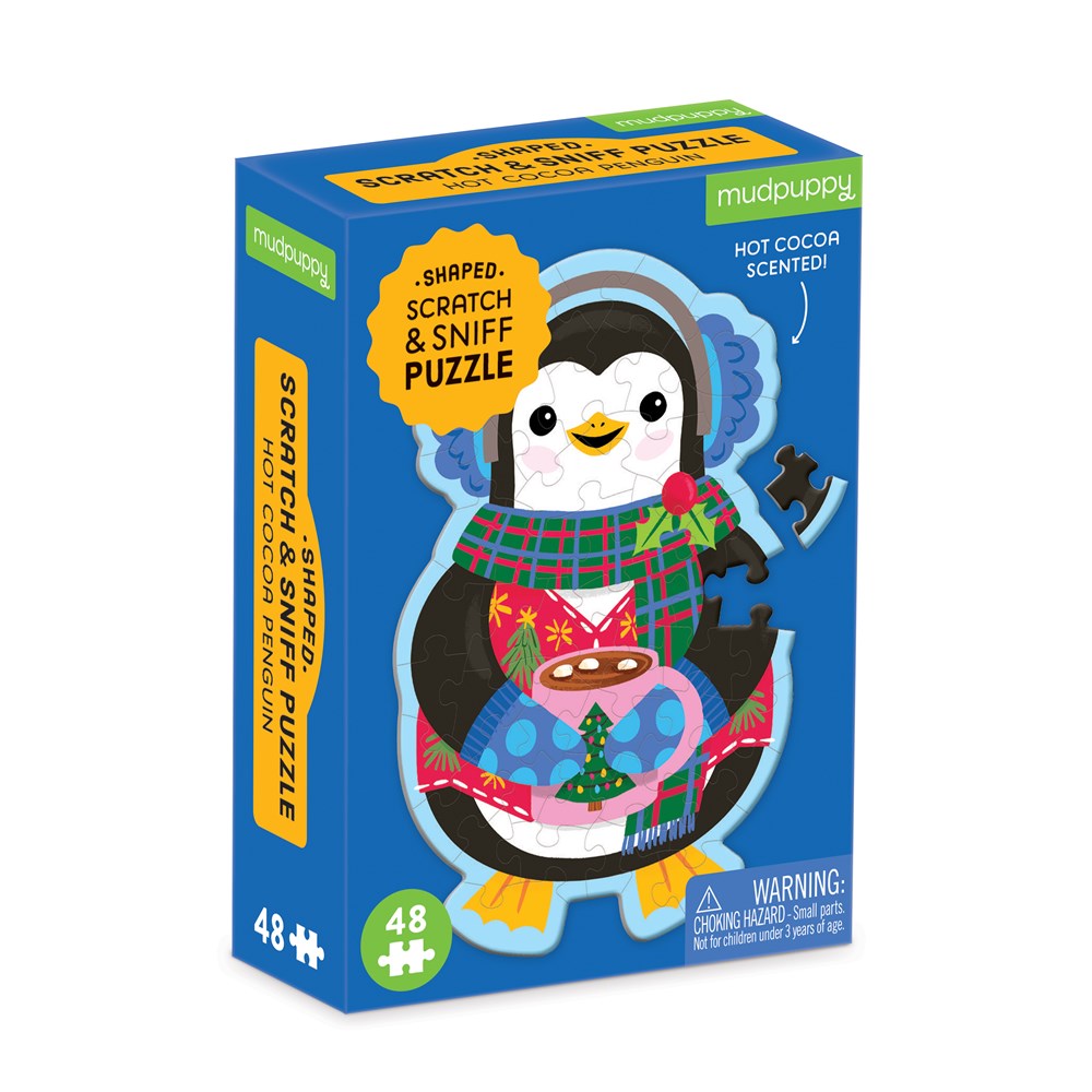 Scratch and Sniff Shaped Mini Puzzle, Penguin
