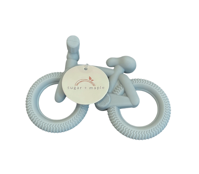 Silicone Bike Teether, Blue