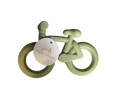 Silicone Bike Teether, Green