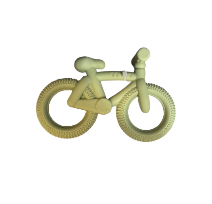 Silicone Bike Teether, Green