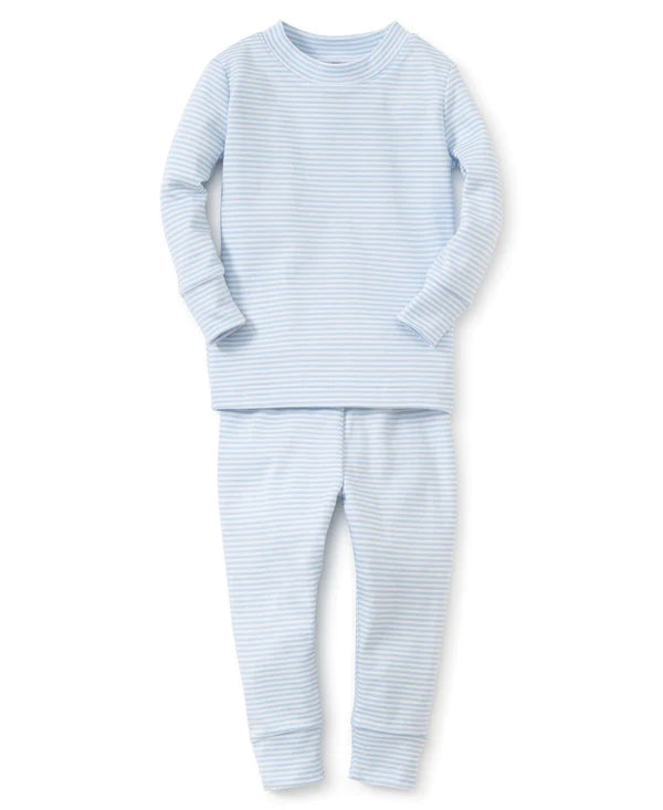 Classic Simple Stripes Blue Pajama Set