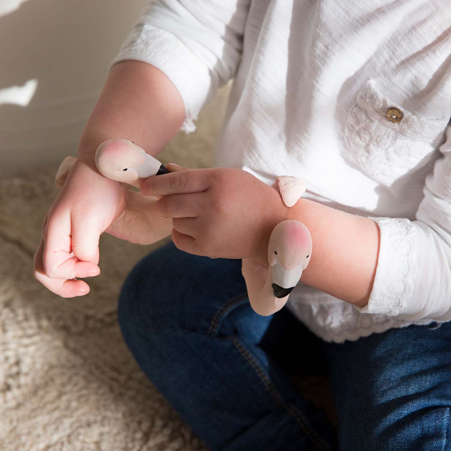 Oli & Carol Sky The Flamingo Baby Teether